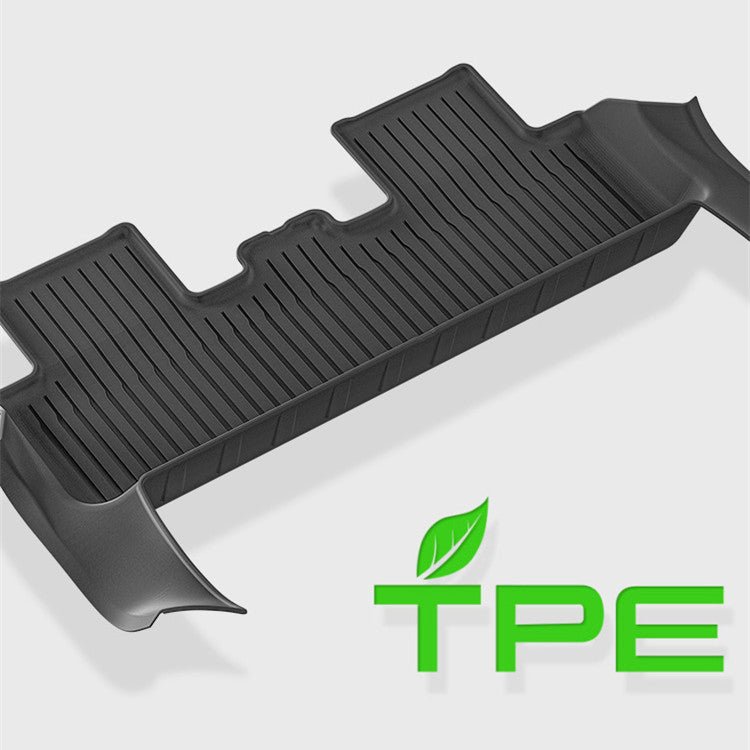 All Weather TPE Floor Mats with Door Sill Protector for Model 3 Highla