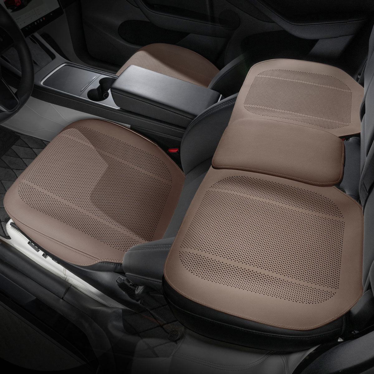 All - Wheather Nappa Leather Car Seat Covers for Tesla Model 3/Y/S/X - Tesery Official Store