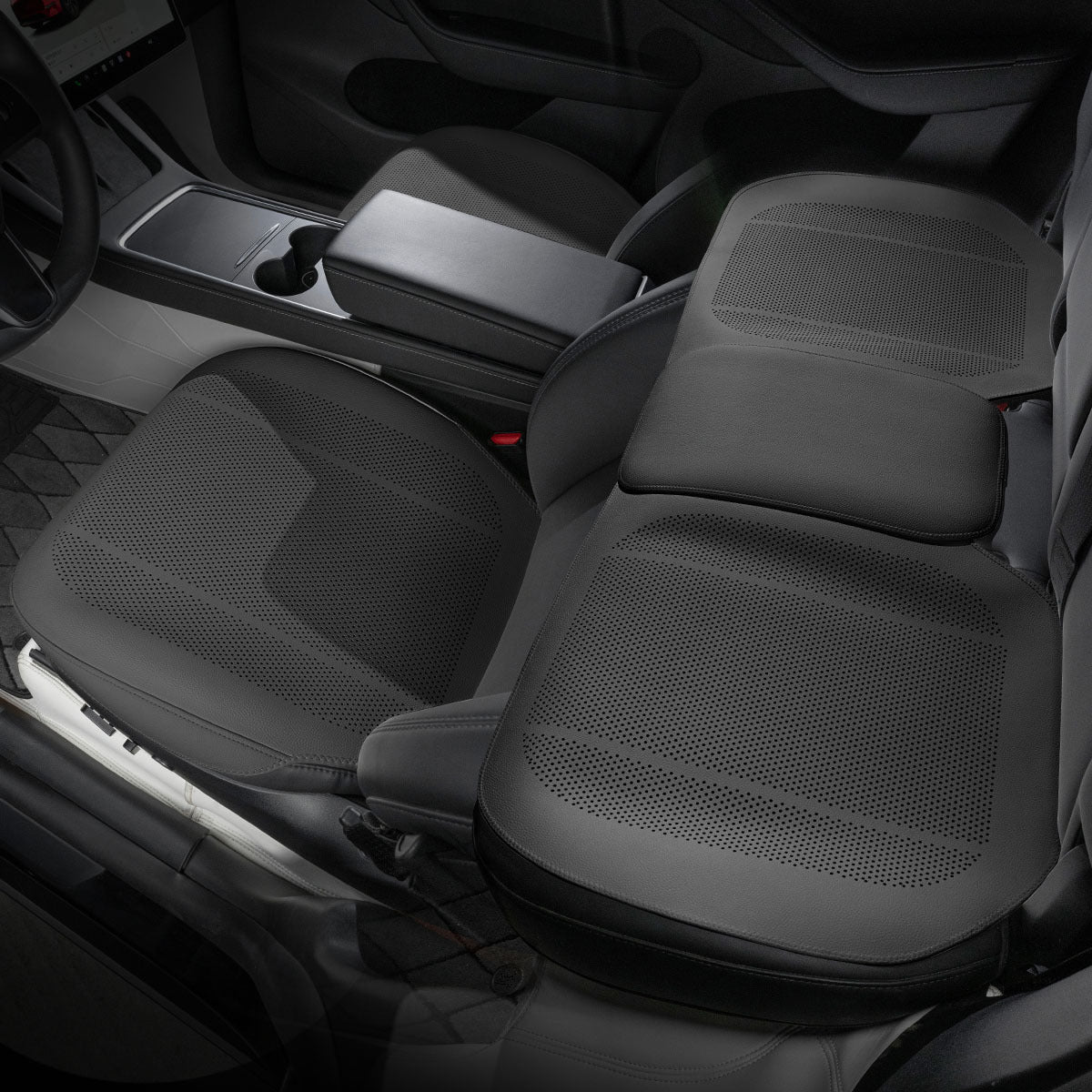 TESERY Nappa Leather Seat Covers for Model 3 Highland & Model Y Juniper