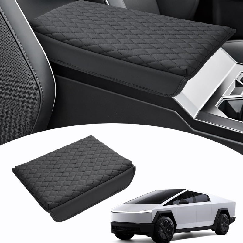 Armrest Cover with Leather Pocket for Tesla Cybertruck - Tesery Official Store