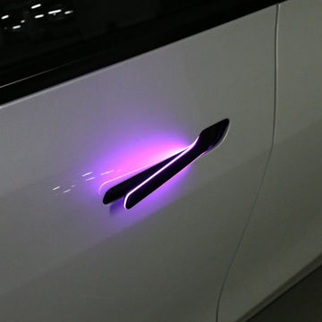 Auto présente poignée de porte avec LED pour Tesla modèle 3/Y (4PCS)