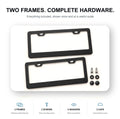 Black License Plate Frames for Tesla – 2 Pack, Front & Rear - Tesery Official Store