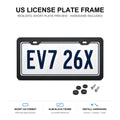 Black License Plate Frames for Tesla – 2 Pack, Front & Rear - Tesery Official Store