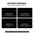 BSD Blind Spot Monitor RGB Ambient Lighting for Model 3/Y | OEM Screen Control - Tesery Official Store