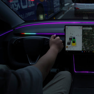 BSD Blind Spot Monitor RGB Ambient Lighting for Model 3/Y | OEM Screen Control - Tesery Official Store