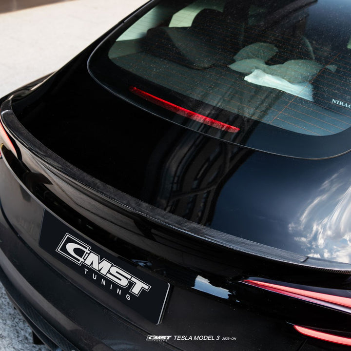 Carbon Fiber Rear Trunk Spoiler for Model 3 Highland / Performance - Tesery Official Store