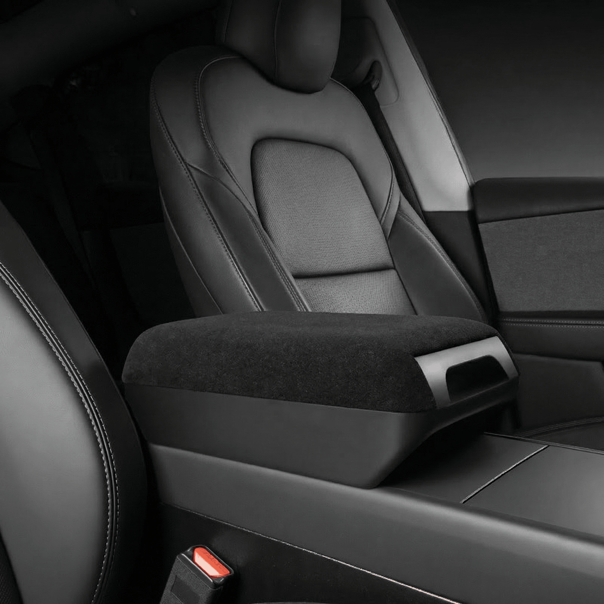 Hidden Riser Center Console Armrest Riser with Hidden Sliding Storage for Model 3 H