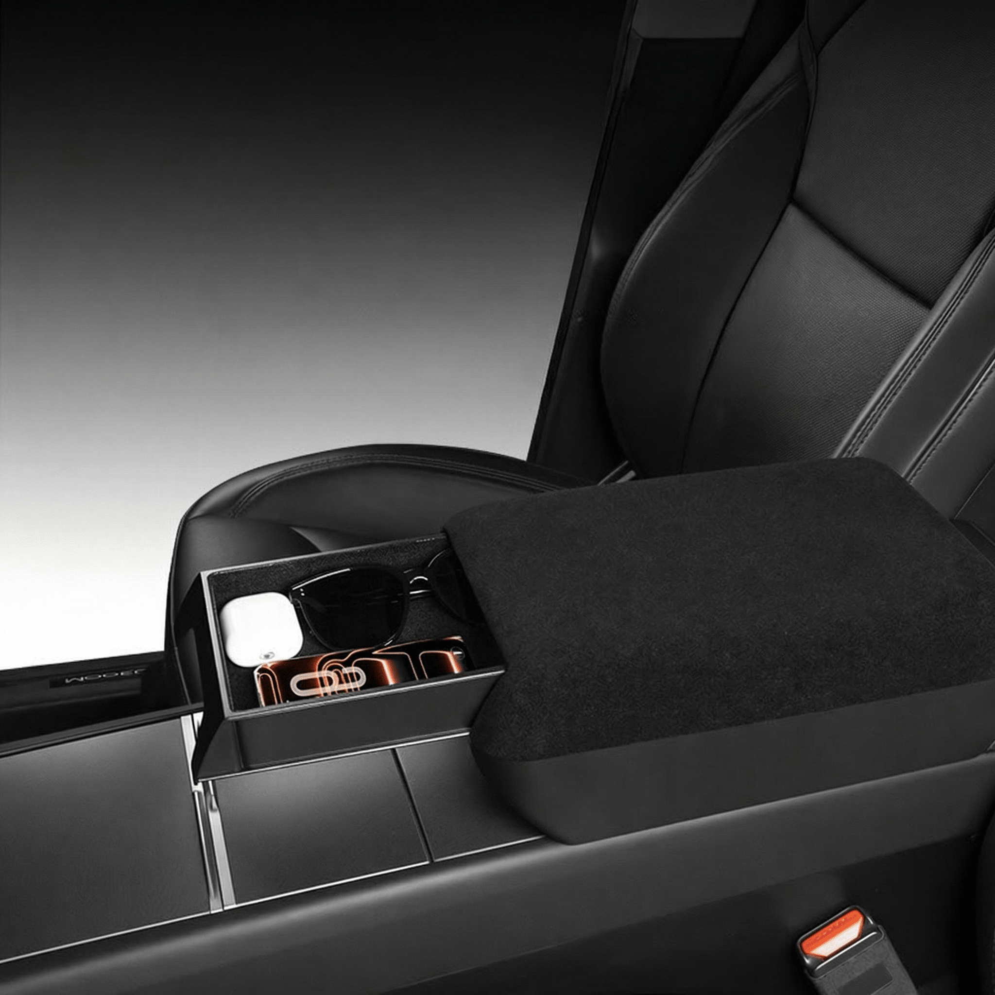 Center Riser Center Console Armrest Riser with Hidden Sliding Storage for Model 3 H