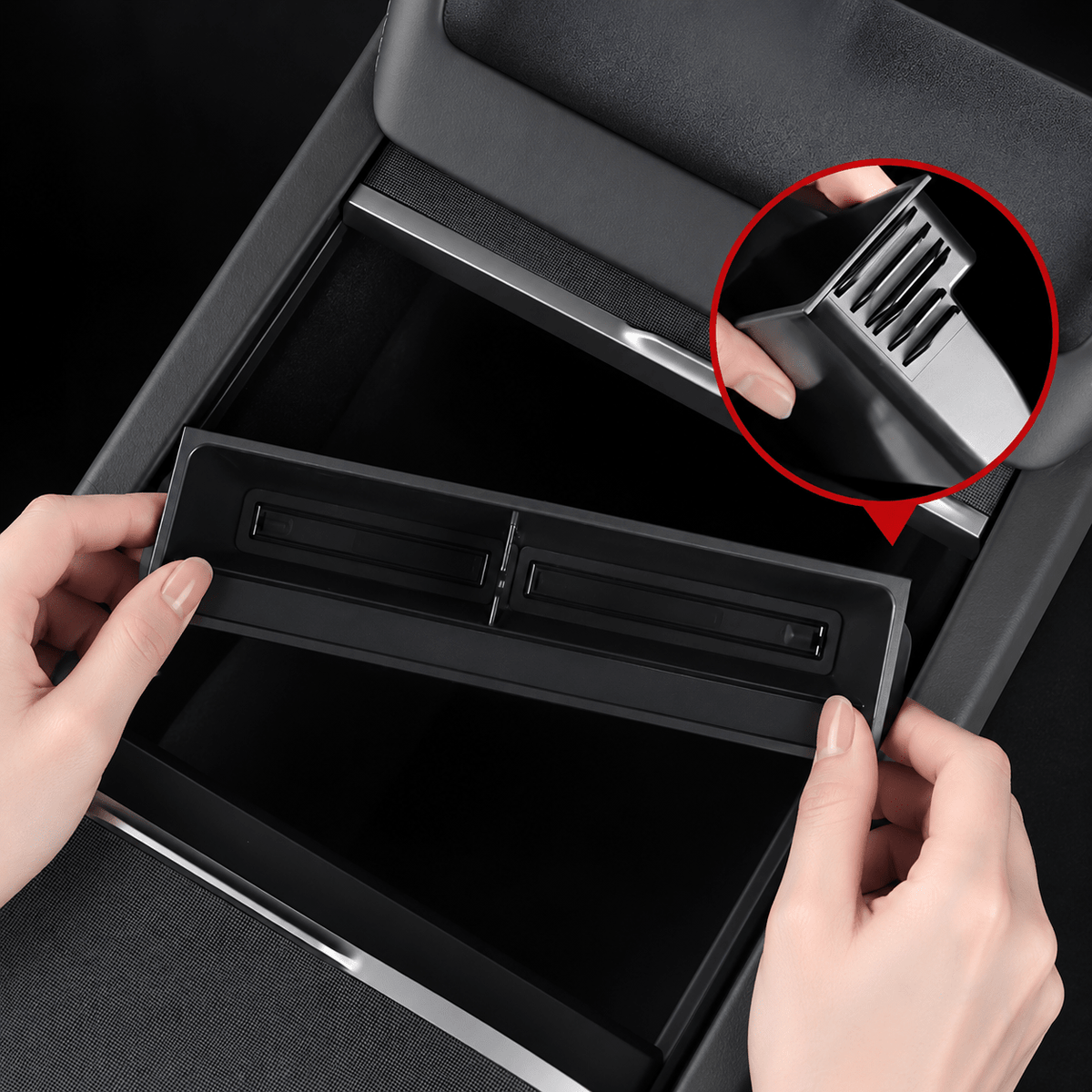 Center Console Panel Storage Box for Model Y Juniper & Model 3 Highland & Model YL - Tesery Official Store