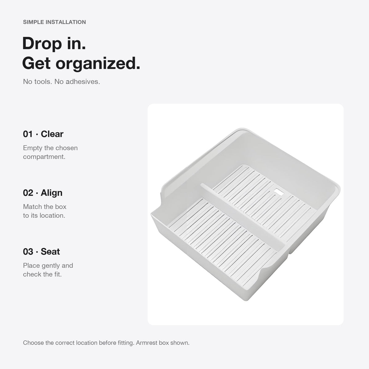 Center Console Storage Box for Model 3 Highland & Model Y Juniper | 3 Locations - Tesery Official Store