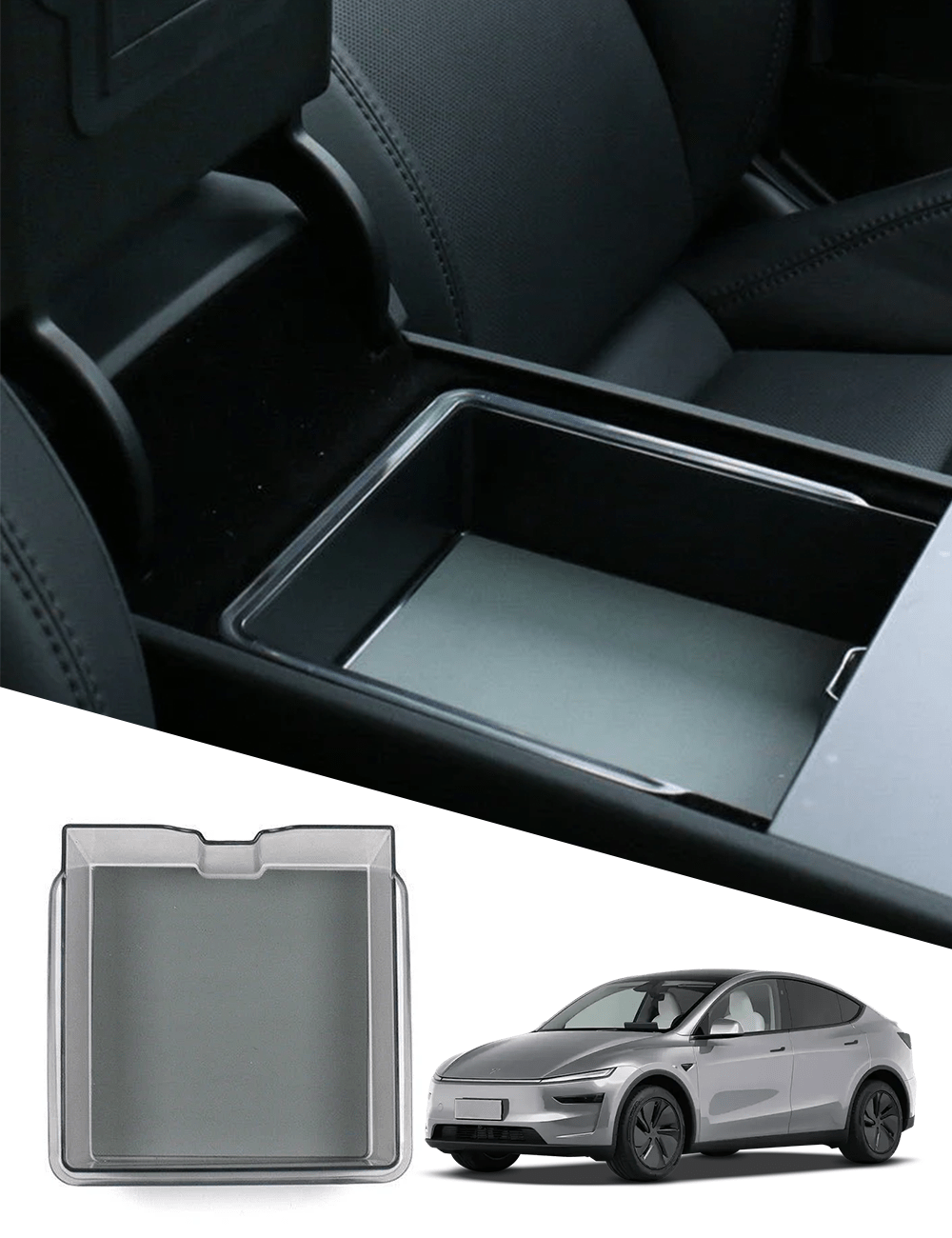 センターコンソールトレイ アームレストオーガナイザー for Model 3