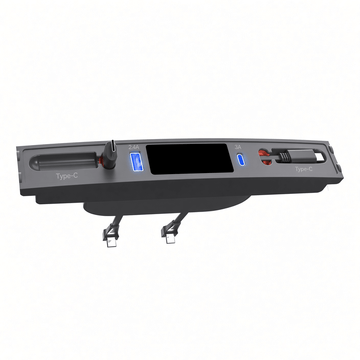 Center Console USB Hub for Model 3/Y | Retractable Cable | LED Light | 3 Configs - Tesery Official Store