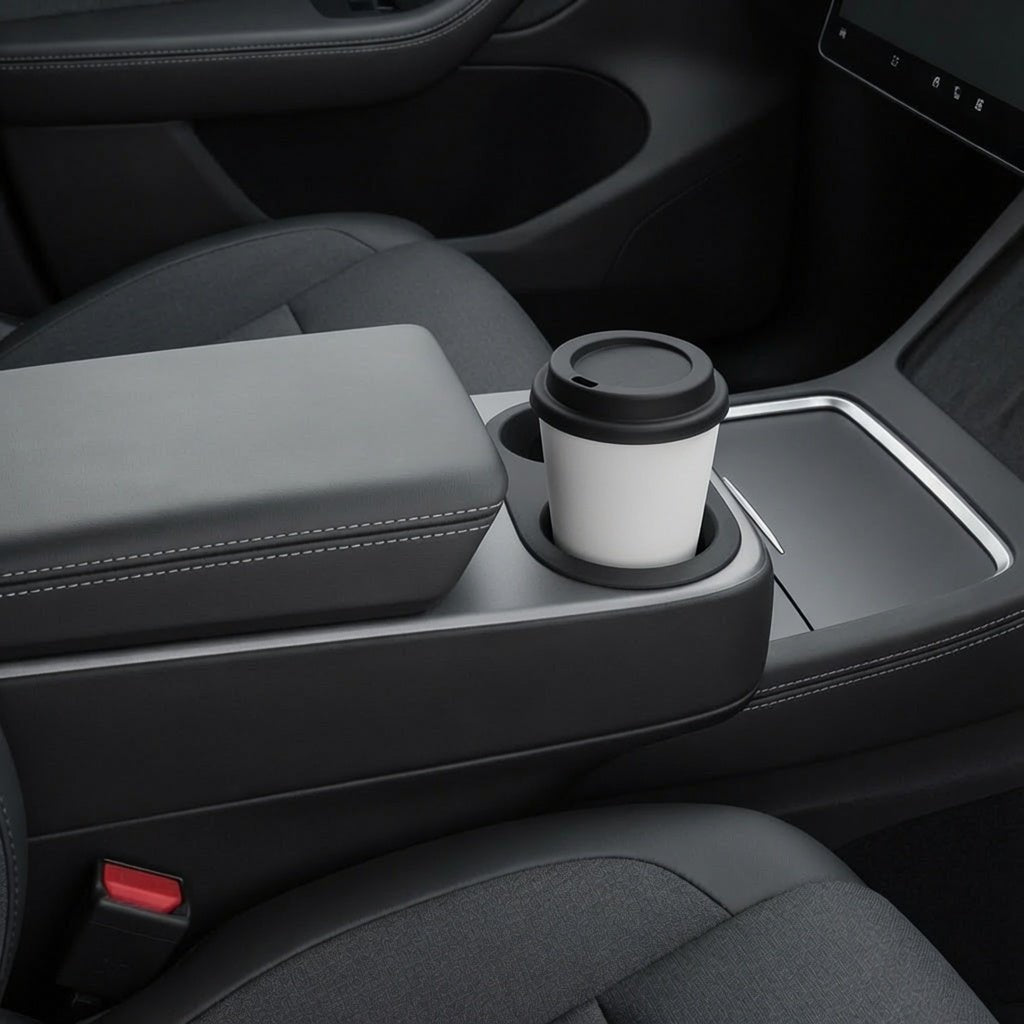Central Console Silicone Cupholder Liner for Model Y Standard - Tesery Official Store