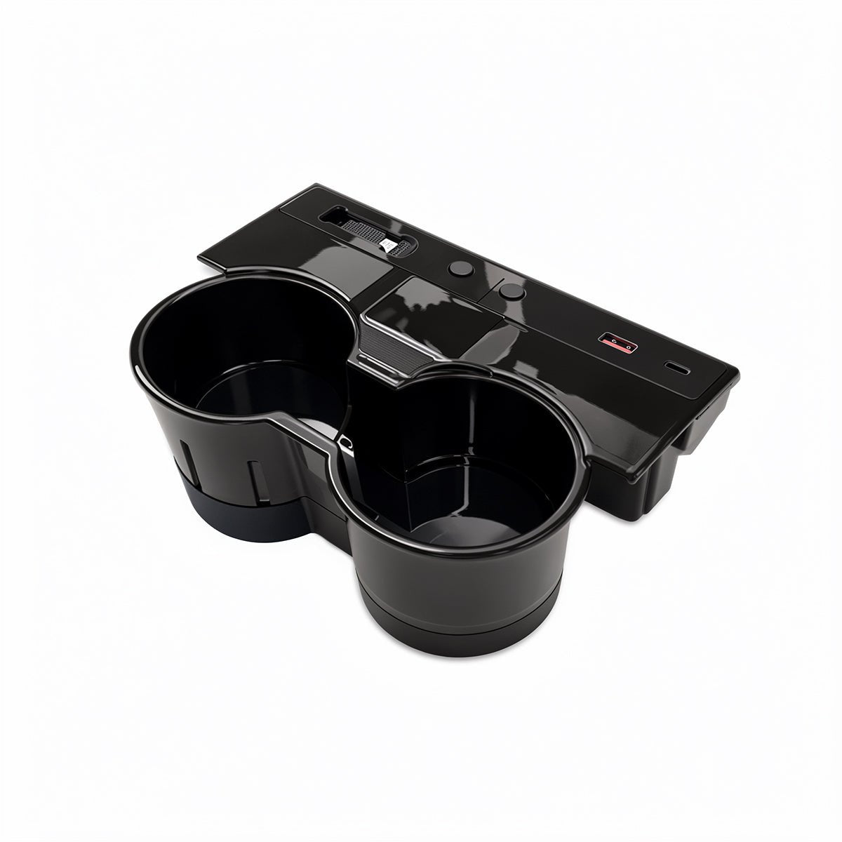 Console Cup Holder Expansion Dock with Lighting for Tesla Model 3 Highland / Y Juniper - Tesery Official Store