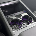 Console Cup Holder Expansion Dock with Lighting for Tesla Model 3 Highland / Y Juniper - Tesery Official Store