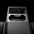 Cybertruck Center Console Cup Holder ABS Carbon Fiber Style Protective Overlay - Tesery Official Store