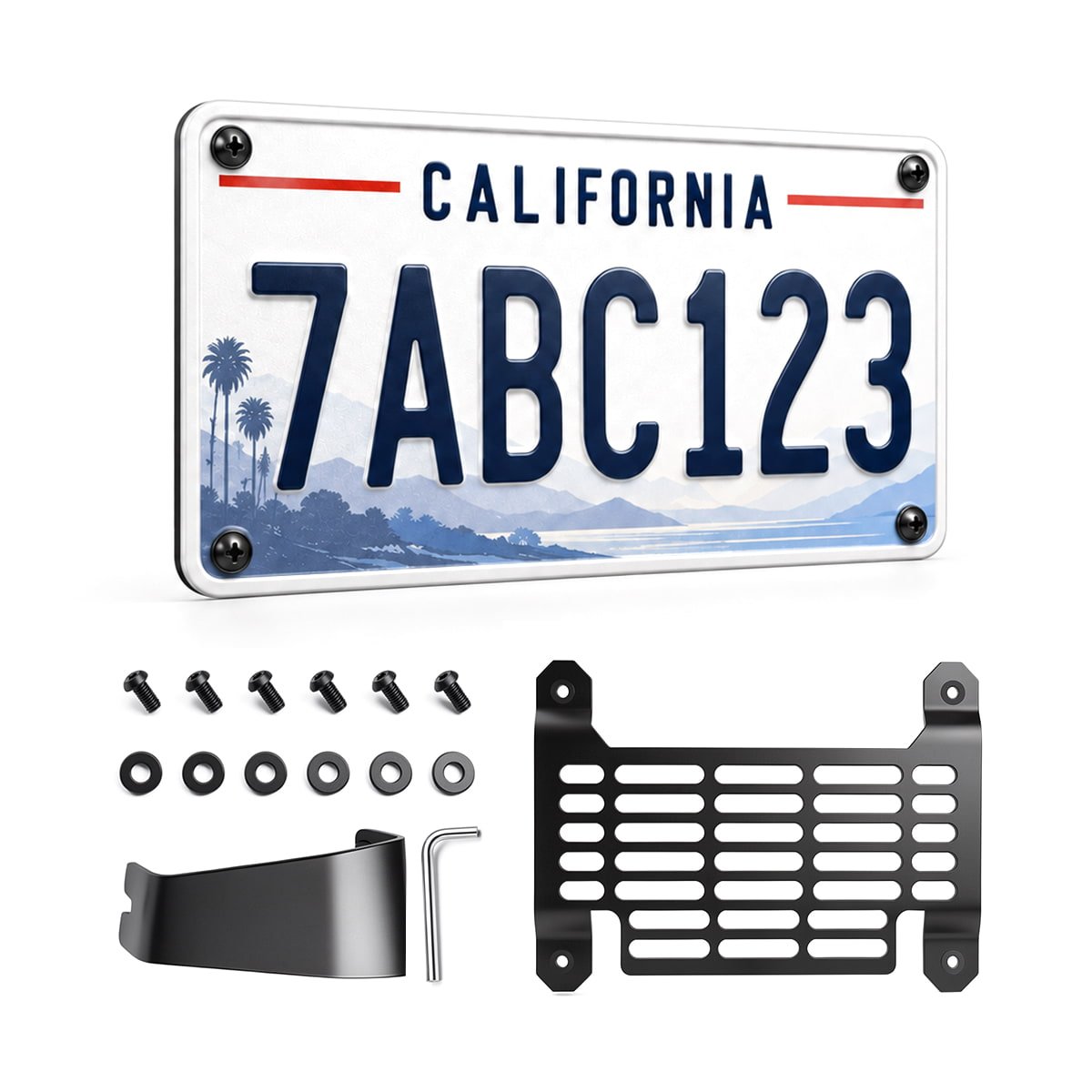 Cybertruck Front License Plate Holder | No-Drill, Anti-Theft Mounting Kit - Tesery Official Store