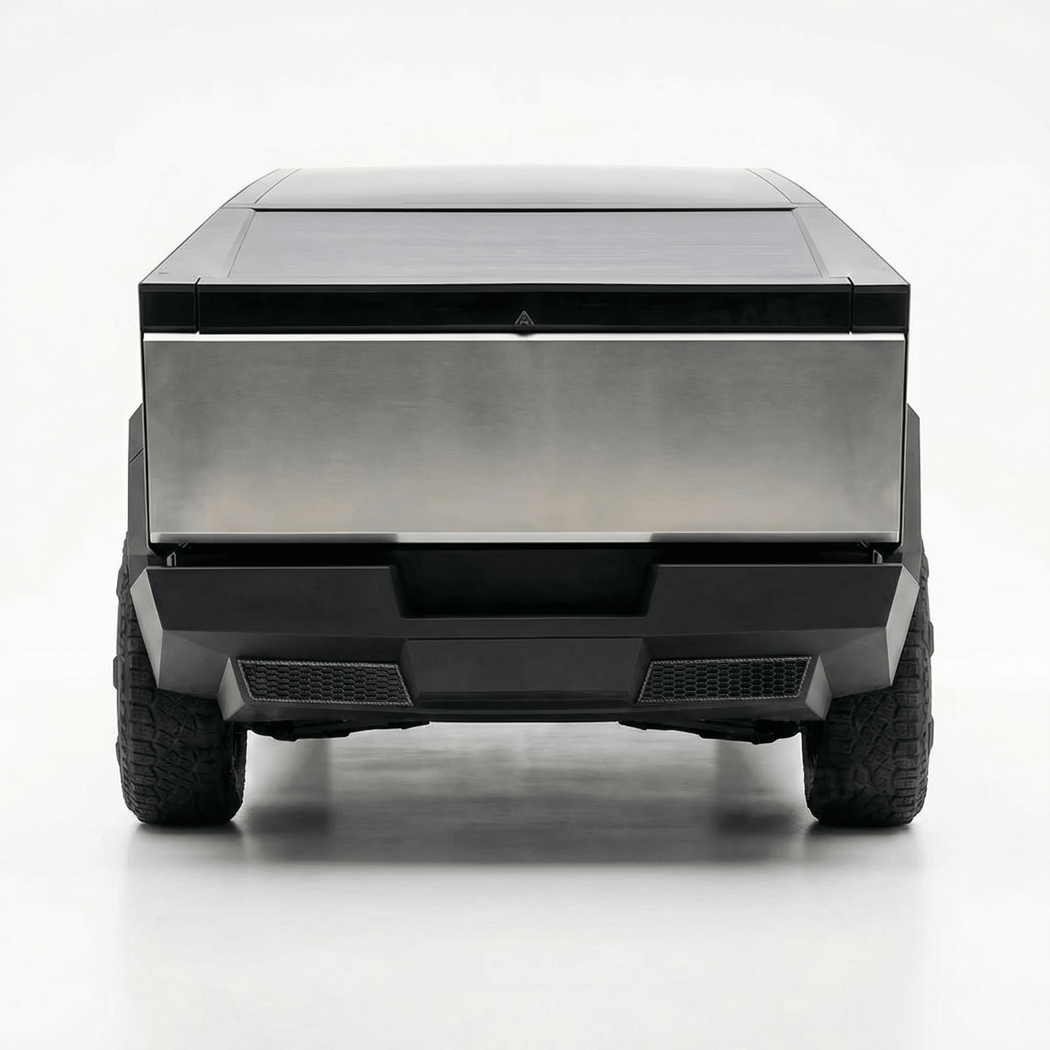 Cybertruck Rear Bumper Honeycomb Trim Cover | Carbon Fiber Style Guard