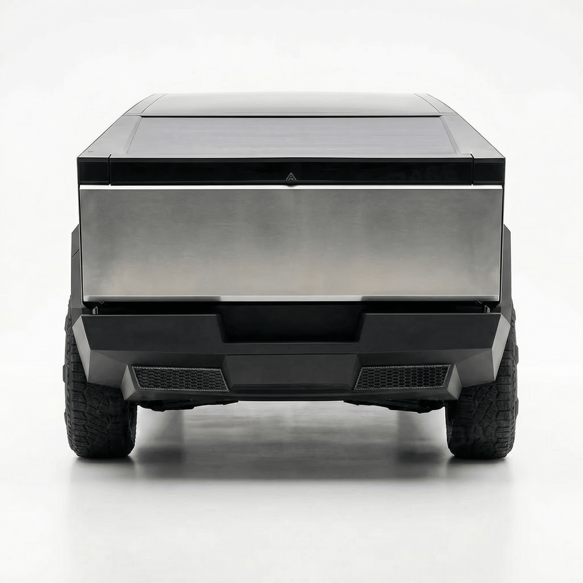 Cybertruck Rear Bumper Honeycomb Trim Cover – Carbon Fiber Style Protective Guard - Tesery Official Store