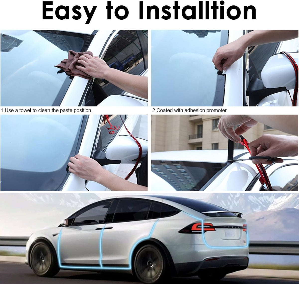 5M P Shaped Trim Car Door Rubber EPDM Seal Strips Noise Insulation 5M P Shaped Trim Car Door Rubber EPDM Seal Strips Noise Insulation