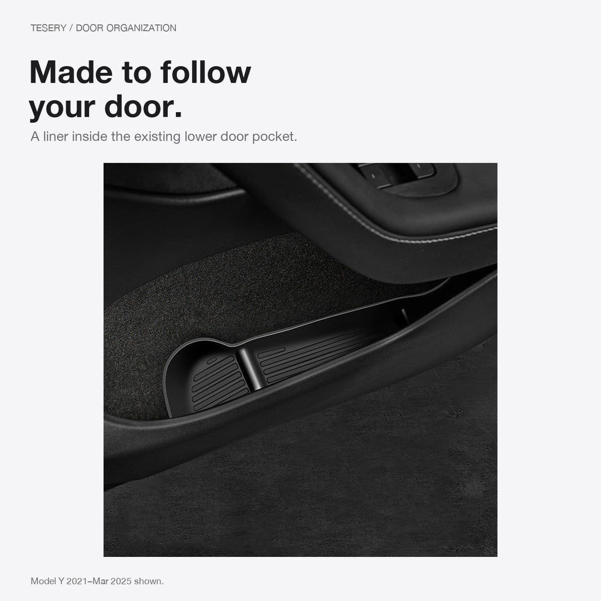 Door Side Organizer Tray for Tesla Model Y Juniper / Model YL - Tesery Official Store