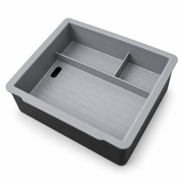 Double-Layer Center Armrest Storage Box for Model 3 Highland/Y Juniper | 3 Colors - Tesery Official Store