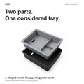Double-Layer Center Armrest Storage Box for Model 3 Highland/Y Juniper | 3 Colors - Tesery Official Store