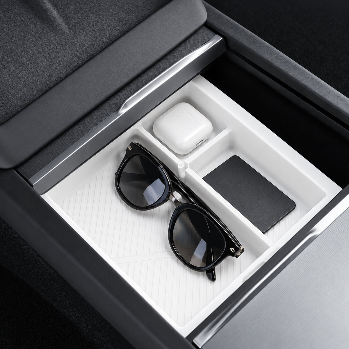 Double-Layer Center Console Tray for Model 3 Highland / Model Y Juniper / YL - Tesery Official Store