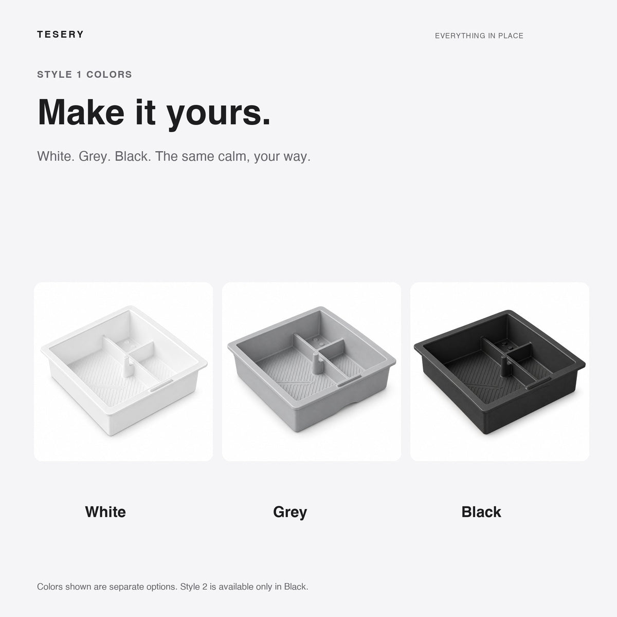 Double-Layer Center Console Tray for Model 3 Highland / Model Y Juniper / YL - Tesery Official Store