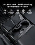 Dry Carbon Fiber Center Console Cup Holder for Cybertruck - Tesery Official Store