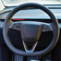 Dry Carbon Fiber Steering Wheel Trim Cover for Model 3 Highland / Model Y Juniper (3 Pieces) - Tesery Official Store