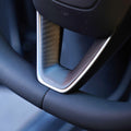 Dry Carbon Fiber Steering Wheel Trim Cover for Model 3 Highland / Model Y Juniper (3 Pieces) - Tesery Official Store