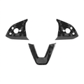 Dry Carbon Fiber Steering Wheel Trim Cover for Model 3 Highland / Model Y Juniper (3 Pieces) - Tesery Official Store