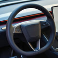 Dry Carbon Fiber Steering Wheel Trim Cover for Model 3 Highland / Model Y Juniper (3 Pieces) - Tesery Official Store