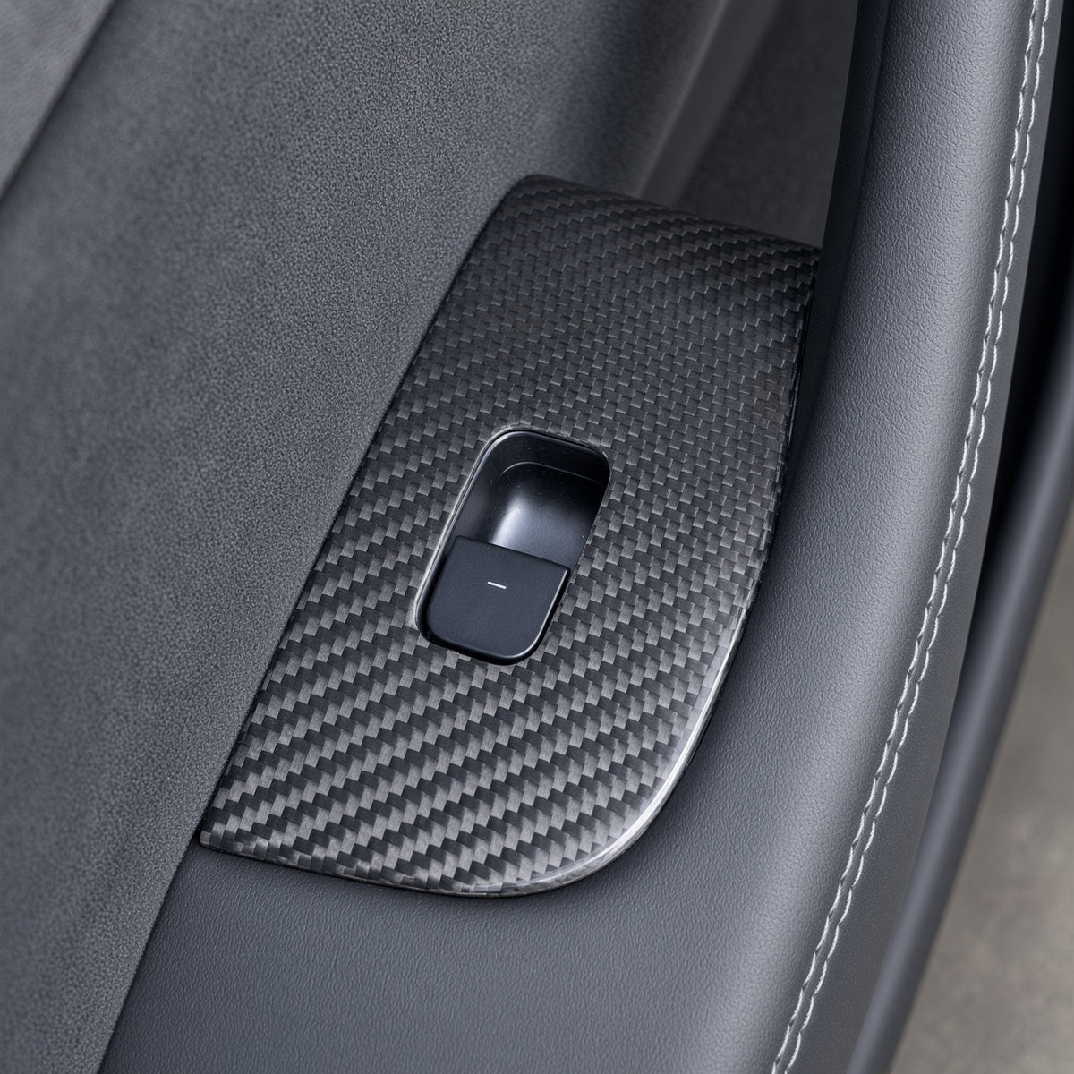 Dry Carbon Fiber Window Lift Button Trim & Switch Covers for Tesla Model Y L - Tesery Official Store