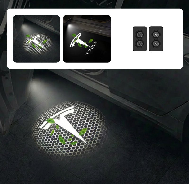 Dynamic 3D LED Puddle Lights for Model 3/Y (2017 - Present) | 360° Adjustable - Tesery Official Store