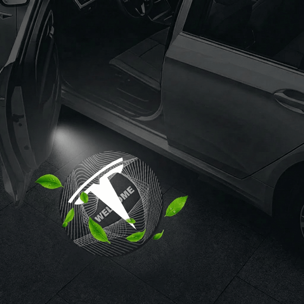 Tesla Model 3/Y Dynamic 3D LED Puddle Lights | 360° Adjustable