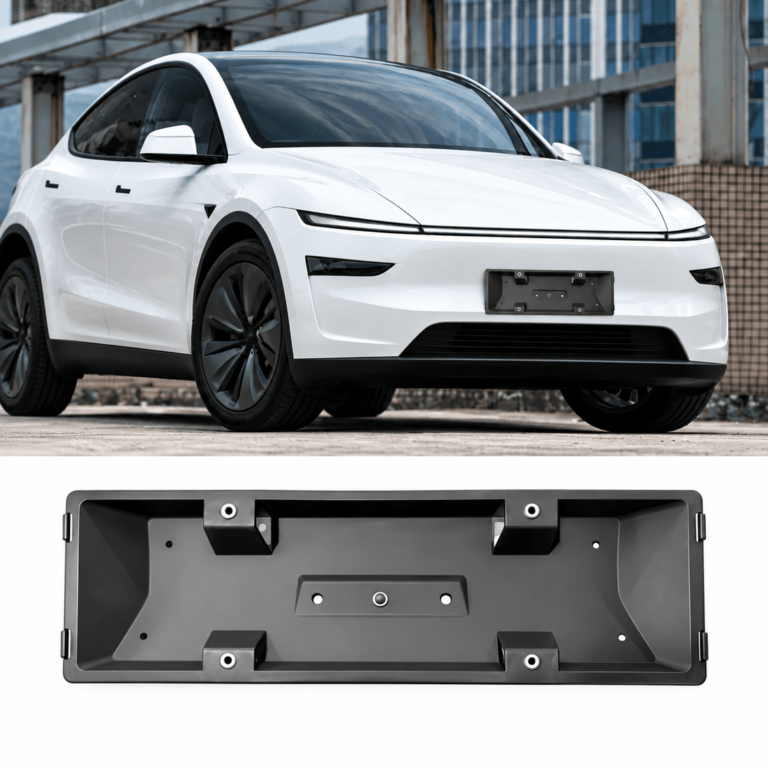 European Front License Plate Bracket for Model Y Juniper (1898725-00-E) - Tesery Official Store