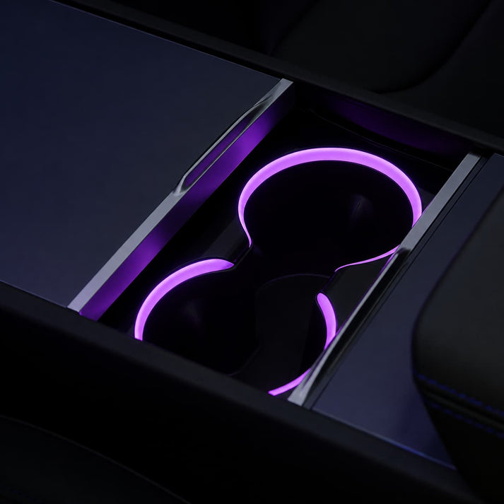 Cup holder ambient light