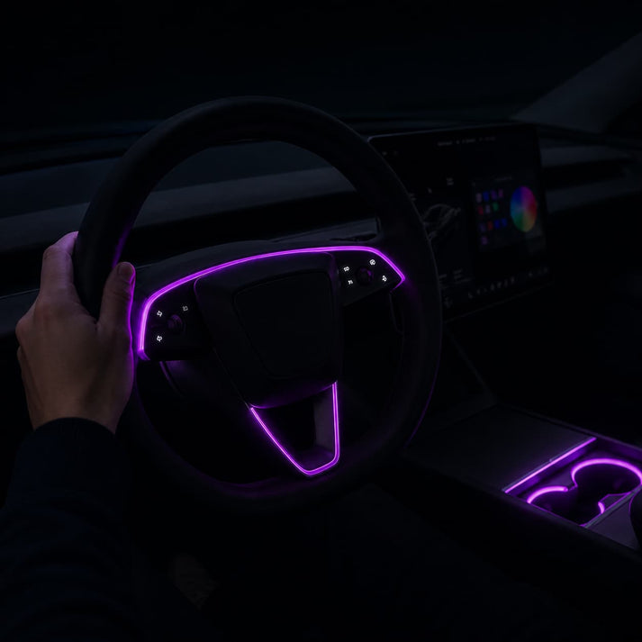 Steering wheel ambient light
