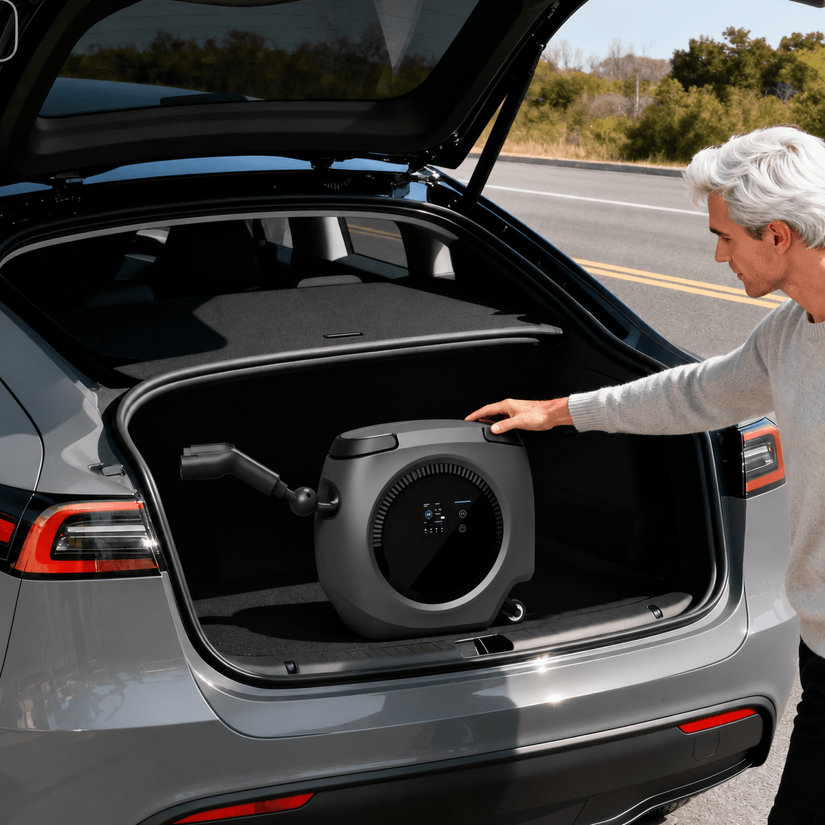 Flash Sale: Portable EV Charger | 3.5KW AC | APP Control Wallbox - Tesery Official Store