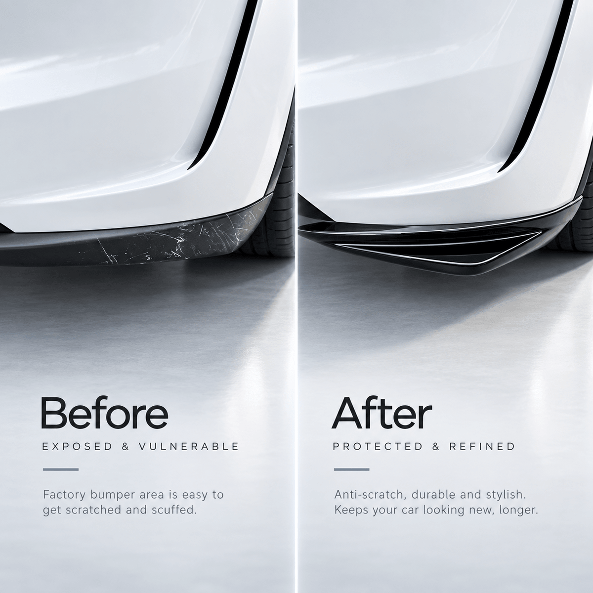 Front Bumper Corner Guards for Tesla Model Y Juniper / Model YL (2-Piece) | ABS - Tesery Official Store