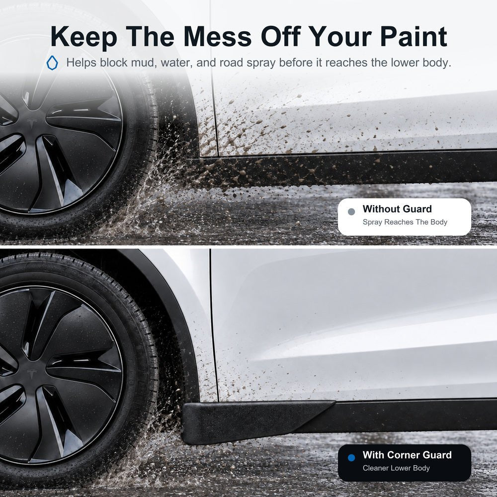 Front & Rear Mud Flap Corner Guards for Model Y Juniper / Model YL - Tesery Official Store