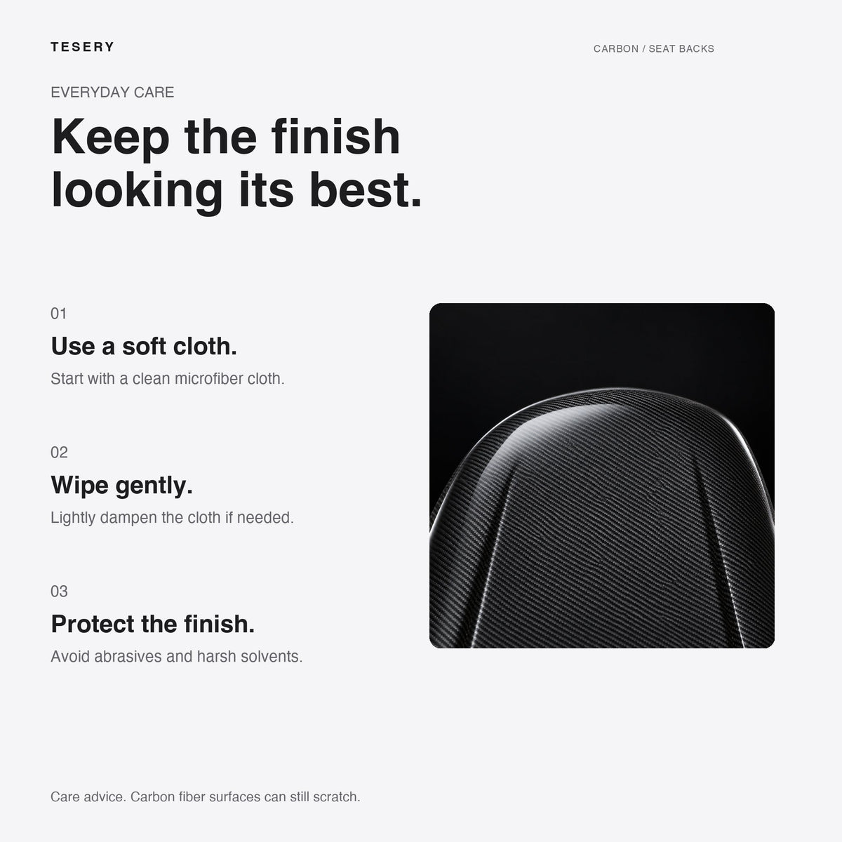 Full Back Seat Replacement for Model 3 / Y - Carbon Fiber Interior Mods - Tesery Official Store