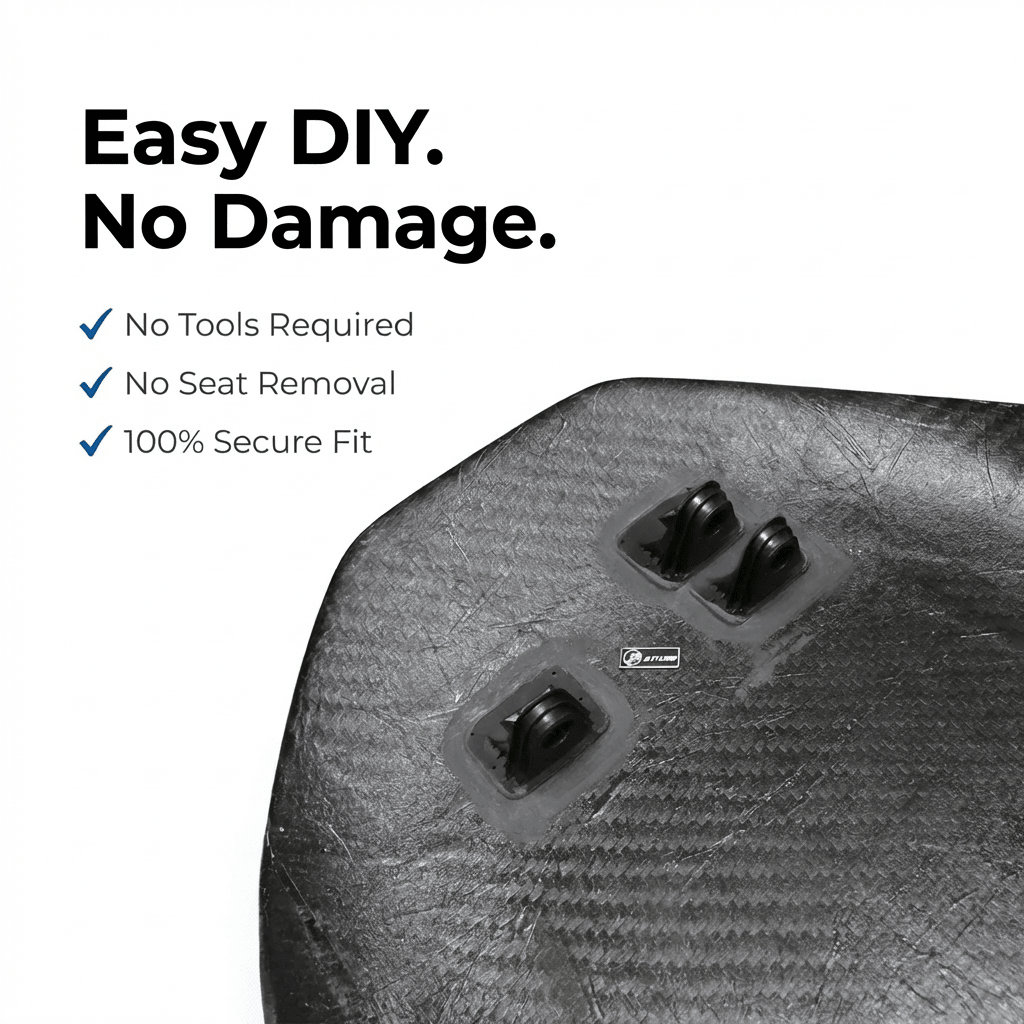 Full Back Seat Replacement for Model 3 / Y - Carbon Fiber Interior Mods - Tesery Official Store