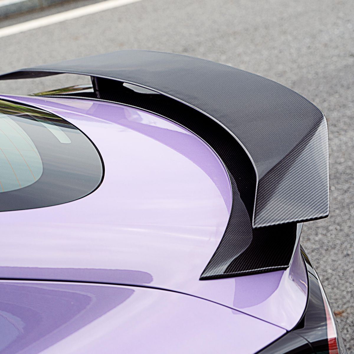 GT - Style Carbon Fiber Rear Spoiler Wing for Model 3 Highland - Tesery Official Store