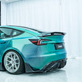 GT - Style Carbon Fiber Rear Spoiler Wing for Model 3 Highland - Tesery Official Store