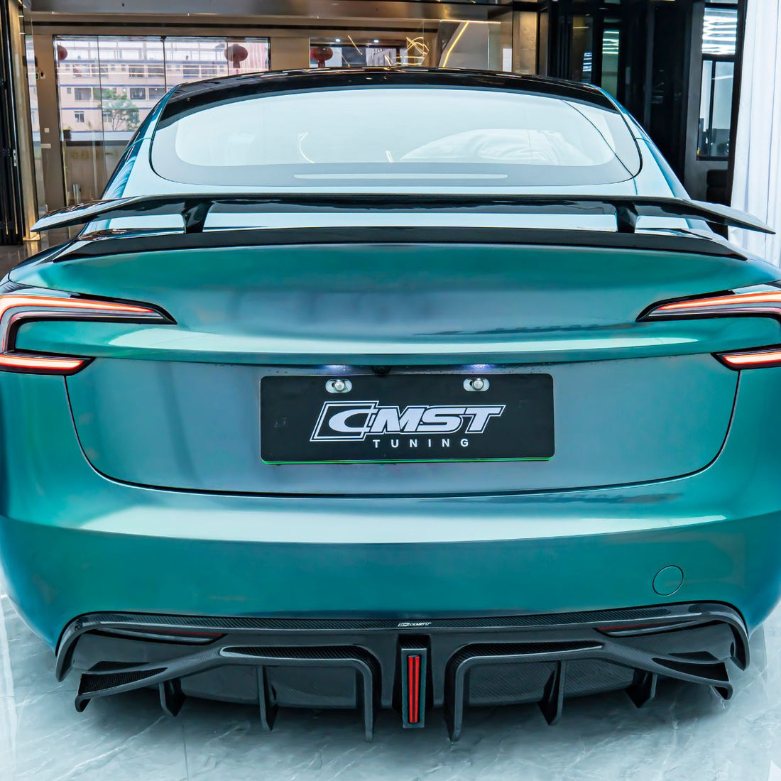 GT - Style Carbon Fiber Rear Spoiler Wing for Model 3 Highland - Tesery Official Store