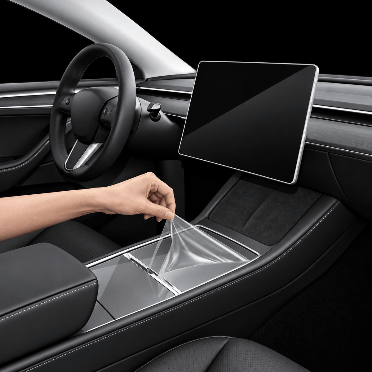 Interior Cup Holder Protector Film For Tesla Model 3/Y - Tesery Official Store