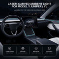 Laser-Carved Ambient Light for Model Y Juniper / YL Wireless Charging Port | TESERY - Tesery Official Store